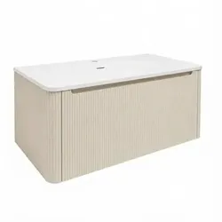 Naturel Austen Waschtisch mit Unterschrank 99x47,5x45 cm hellbraun matt AUSTEN100CB