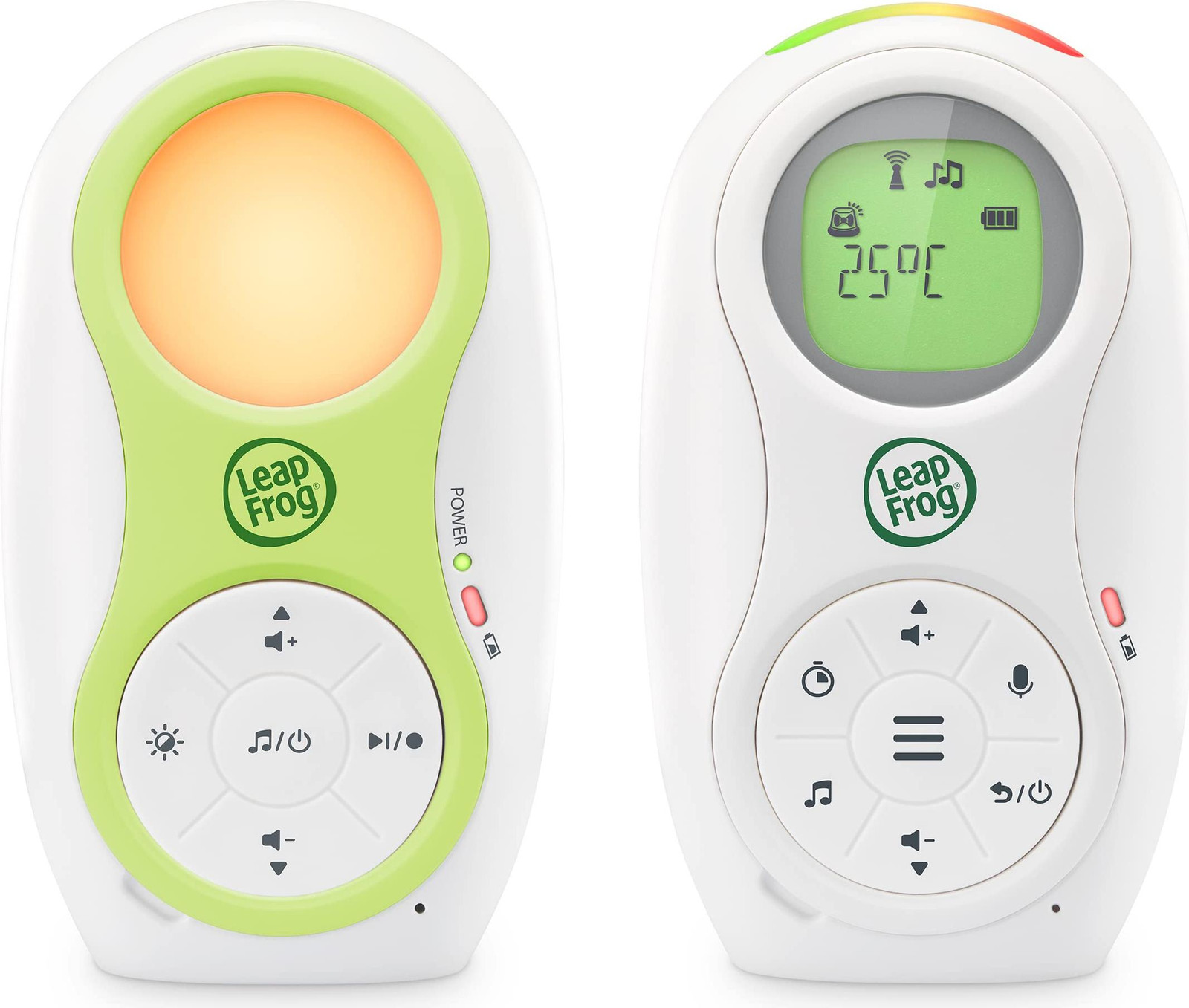 LeapFrog LF80 digitale babyfoon met temperatuursensor, geluidsindicator en nachtlampje