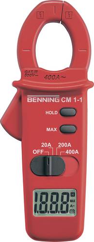 Benning CM 1-1 Stromzange digital CAT III 600 V Anzeige (Counts): 2000