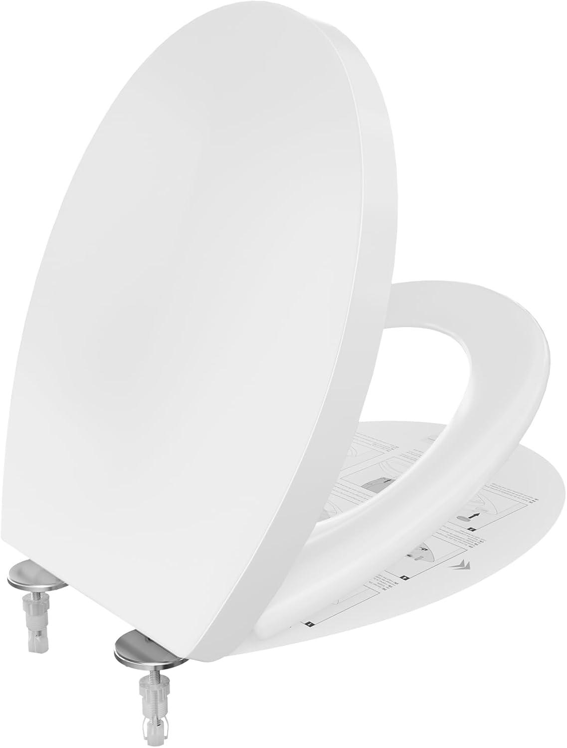 CECIPA Toilettendeckel mit Absenkautomatik, WC Sitz [O-Form],Klodeckel