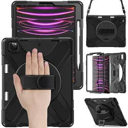 eSTUFF CHICAGO Full Body Defender Case für das iPad Air 13" (2024/2025/2026) - Black