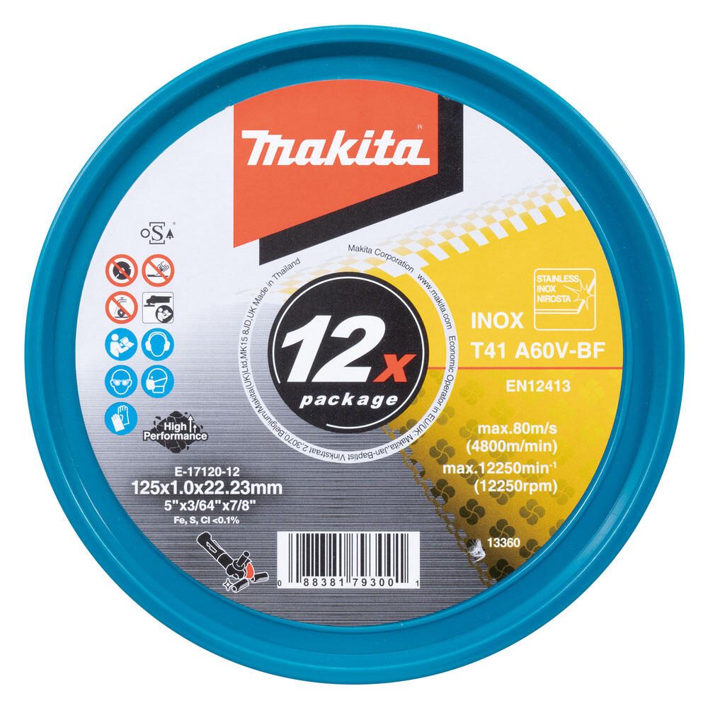 makita E-17120-12 Trennscheiben 125 x 1 mm