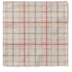 Tissue Serviette Bente, 33 x 33 cm, 100 Stück - Mank - Linien Striche Streifen