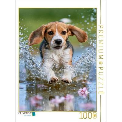 CALVENDO Puzzle Mittenrein ins Frühlingsglück | 1000 Teile Lege-Größe 64 × 48 cm Foto-Puzzle für glückliche Stunden, von , Calvendo Puzzle
