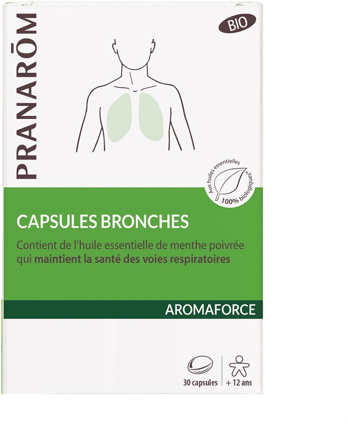 Pranarom Aromaforce Bio Bronches 30 Capsules