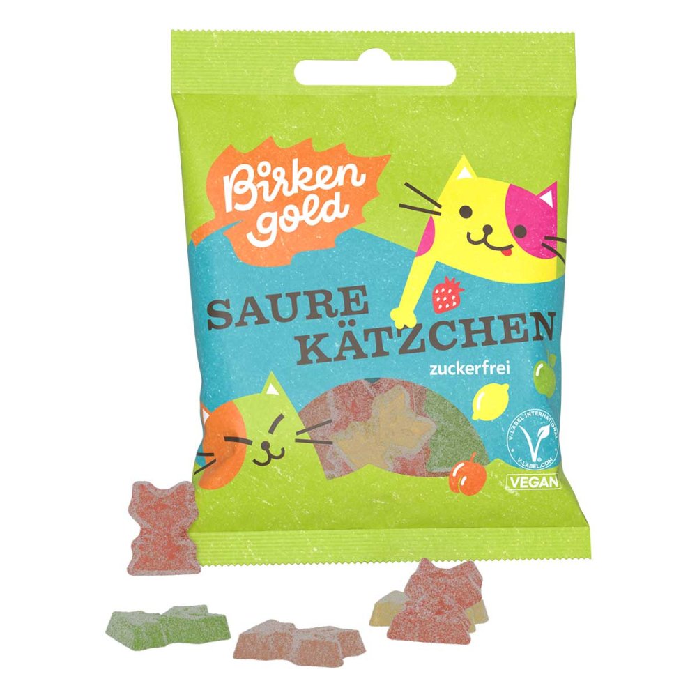 Birkengold GmbH Birkengold Saure Kätzchen Bonbons 19514078
