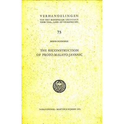 RECONSTRUCTION OF PROTO-MALAYO, Gebundene Ausgabe von Bernd Nothofer, Springer Netherlands, 978-90-247-1772-9