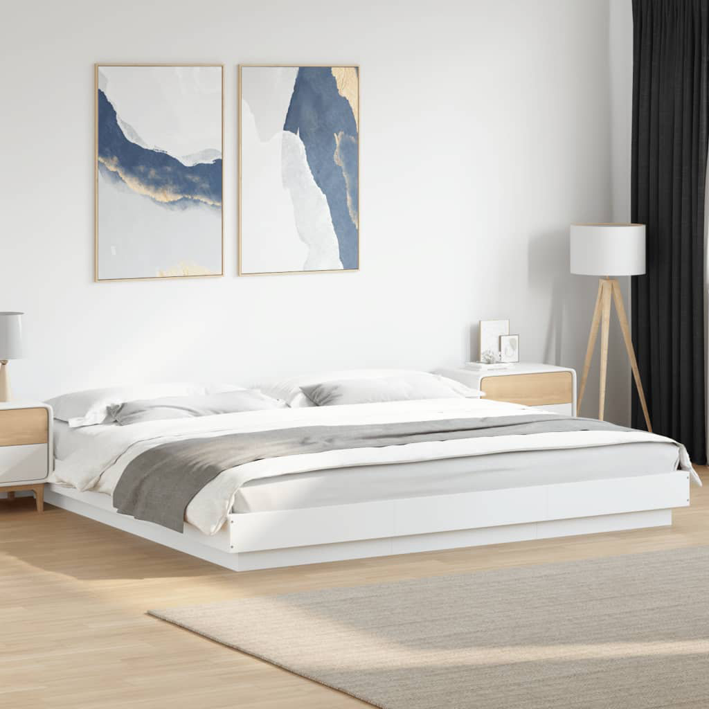 Latitude Run Bormann Bed Frame White Super King (180 x 200 cm)