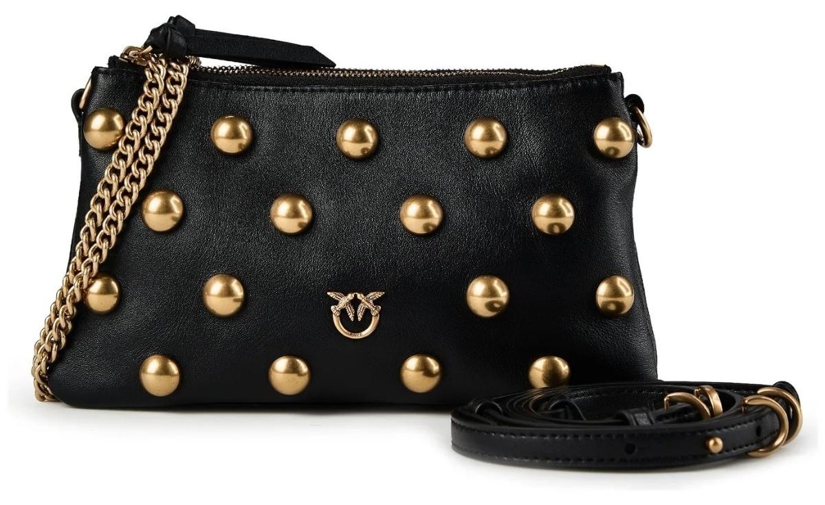 PINKO 107020 A0QO DOUBLE MINI FULL STUDS Schwarz