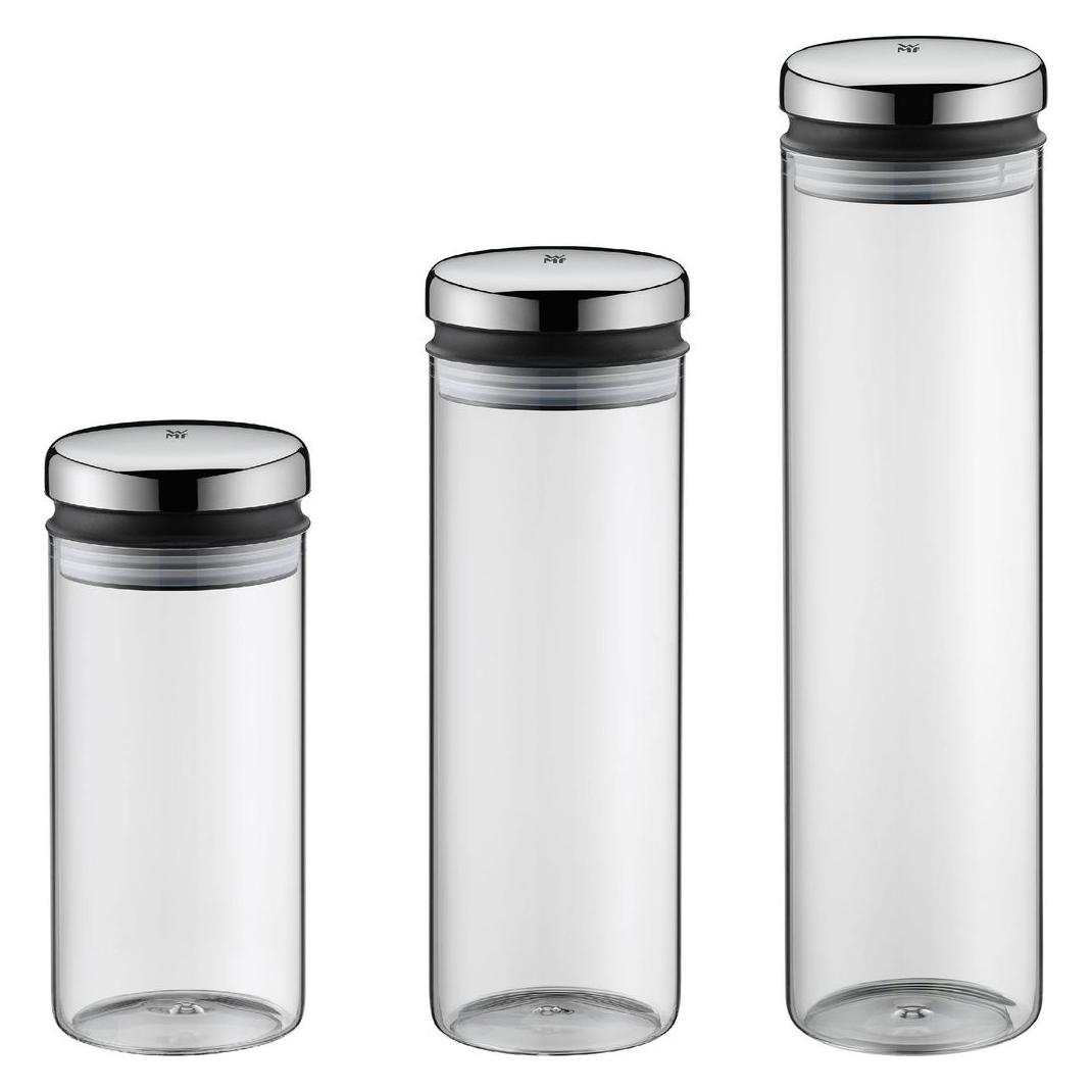 WMF Vorratsdose Vorratsglas mit Deckel 36cm Depot Bohnen Müsli grosse Öffnung (2 l) (06.6163.6040)