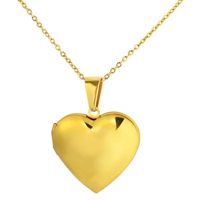 Kettenanhänger ADELIA´S "Anhänger – Medaillon Gravuranhänger aus Edelstahl", gold, Schmuckanhänger, Damen, Edelstahl, Kettenanhänger, Ein kleines Geschenk mit großer Wirkung