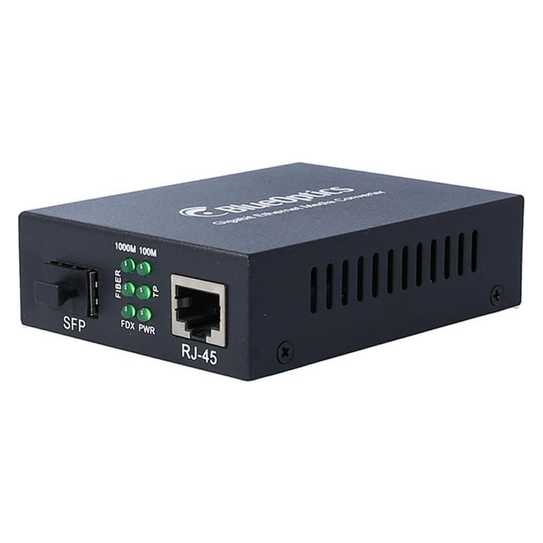 BlueOptics Gigabit Ethernet Medienkonverter 1x SFP, 1x 10/100/1000M RJ45 (BLMC001)
