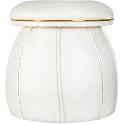 Kayoom Hocker Alexi 120 Elfenbein / Gold
