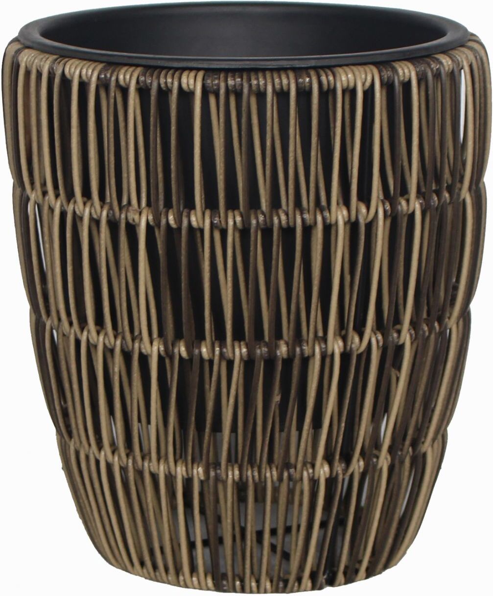 TrendLine Polyrattan Pflanztopf Ø21x24cm mit Einsatz