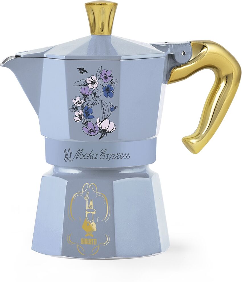 Bialetti Cafetera Moka Express Bridgerton .  (3 Tazas) Multicolor