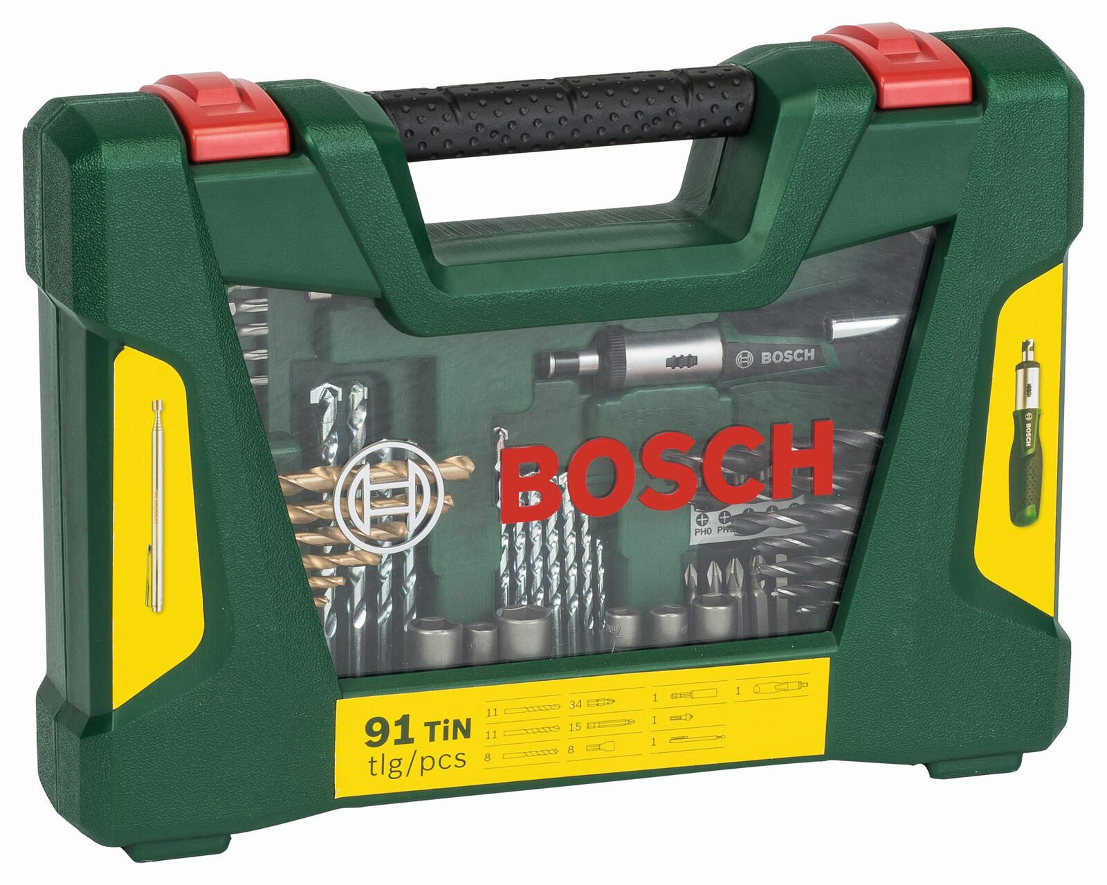 BOSCH Bohrer- und Bit-Set V-Line 91-teilig 2607017195