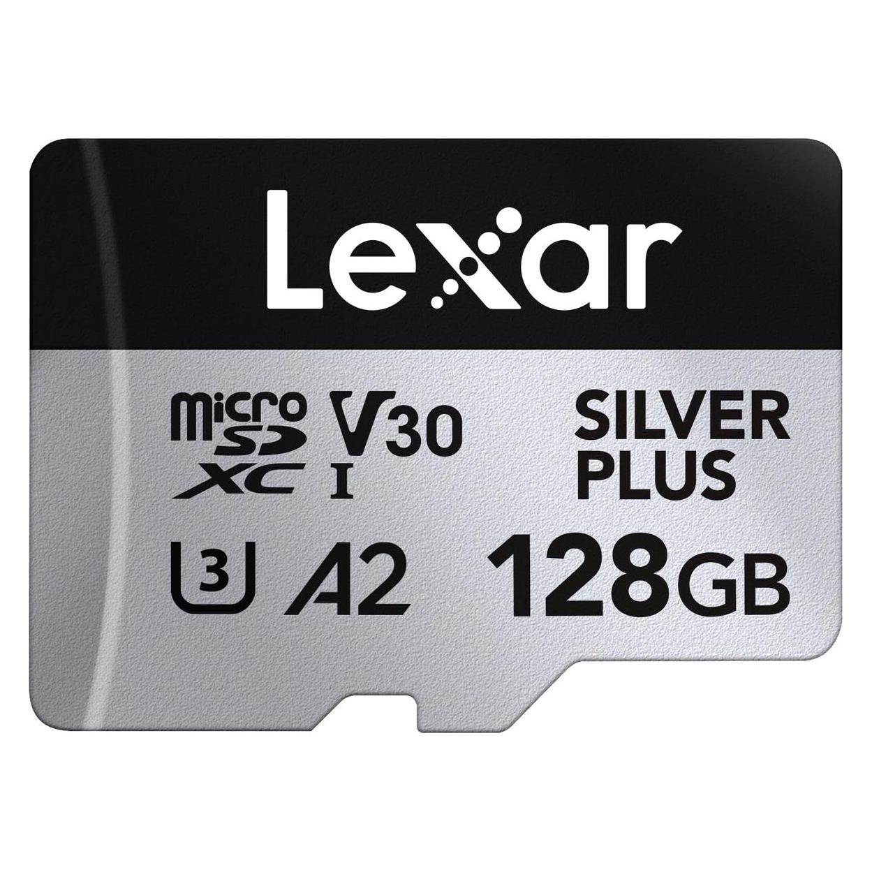 Lexar Professional Silver Plus (128 GB, microSDXC, U3, UHS-I) (LMSSIPL128G-BNANG)