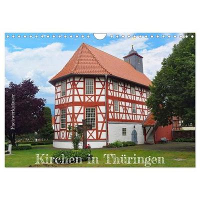 Fachwerkhäuser - Kirchen in Thüringen (Wandkalender 2027 DIN A4 quer), CALVENDO Monatskalender