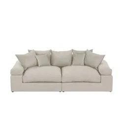 smart Big Sofa  Lionore , beige , Maße (cm): B: 242 H: 86 T: 121.0