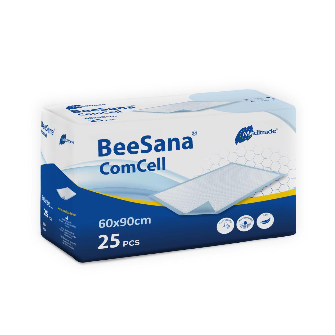 Meditrade® Einweg-Betteinlagen BeeSana® ComCell, weiß 1-lagig 5651016