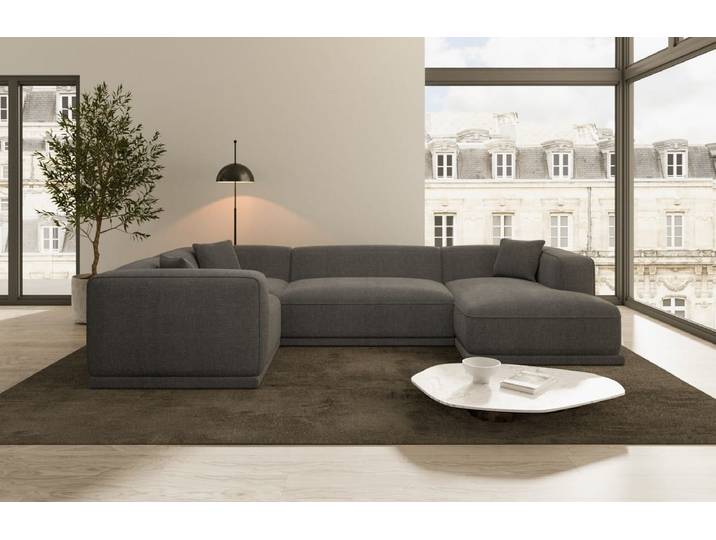 Stoff Wohnlandschaft Merida U-Form