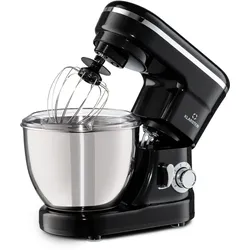 Bella Mini Rührmaschine 1200 W 6 Stufen 4 Liter Edelstahl Pulsfunktion