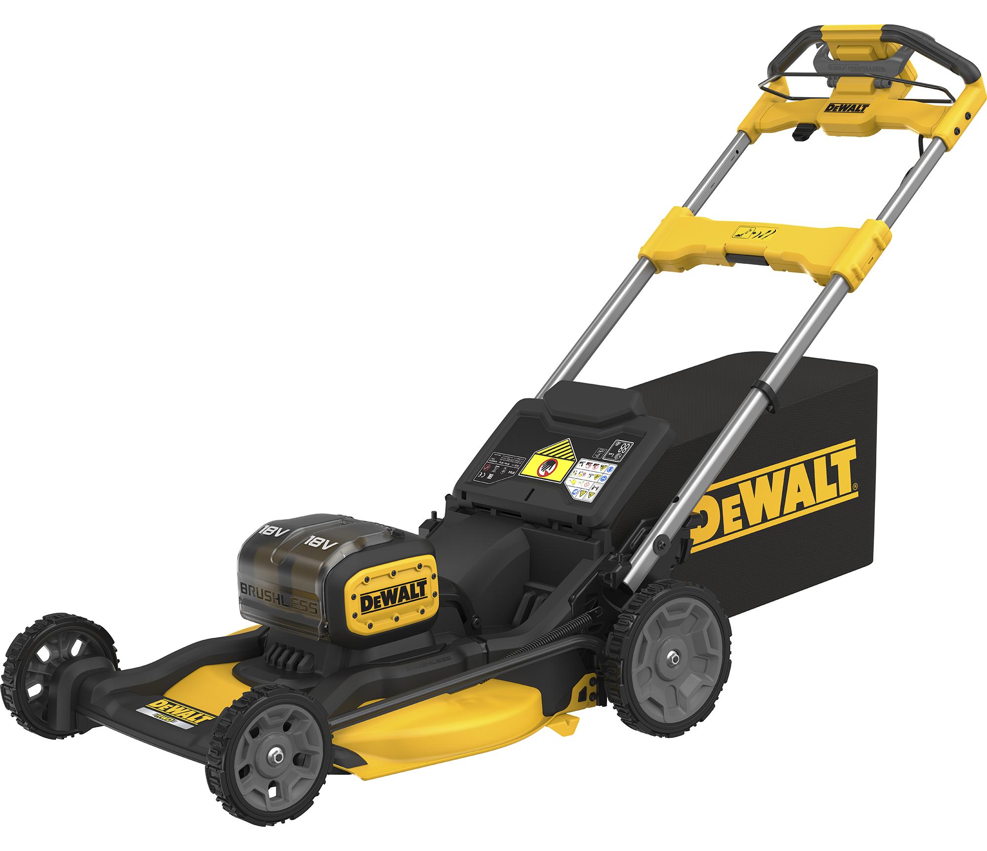 DEWALT Akku Rasenmäher DCMWSP156W2-QW 18Volt gelb/schwarz 2 x 18V XR 8.0Ah Ladegerät
