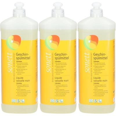 Sonett Geschirrspülmittel Calendula Nachfüll 1 lt x3 3x1 l Reinigungsmittel