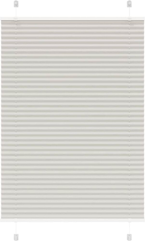 vidaXL Store plissé gris clair 90x150 cm largeur du tissu 89,4 cm