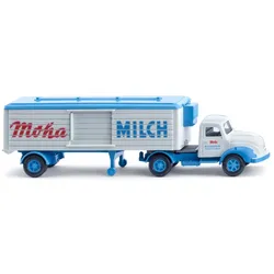 WIKING 052004 1:87 Kühlkoffersattelzug (Magirus)"Moha Milch"