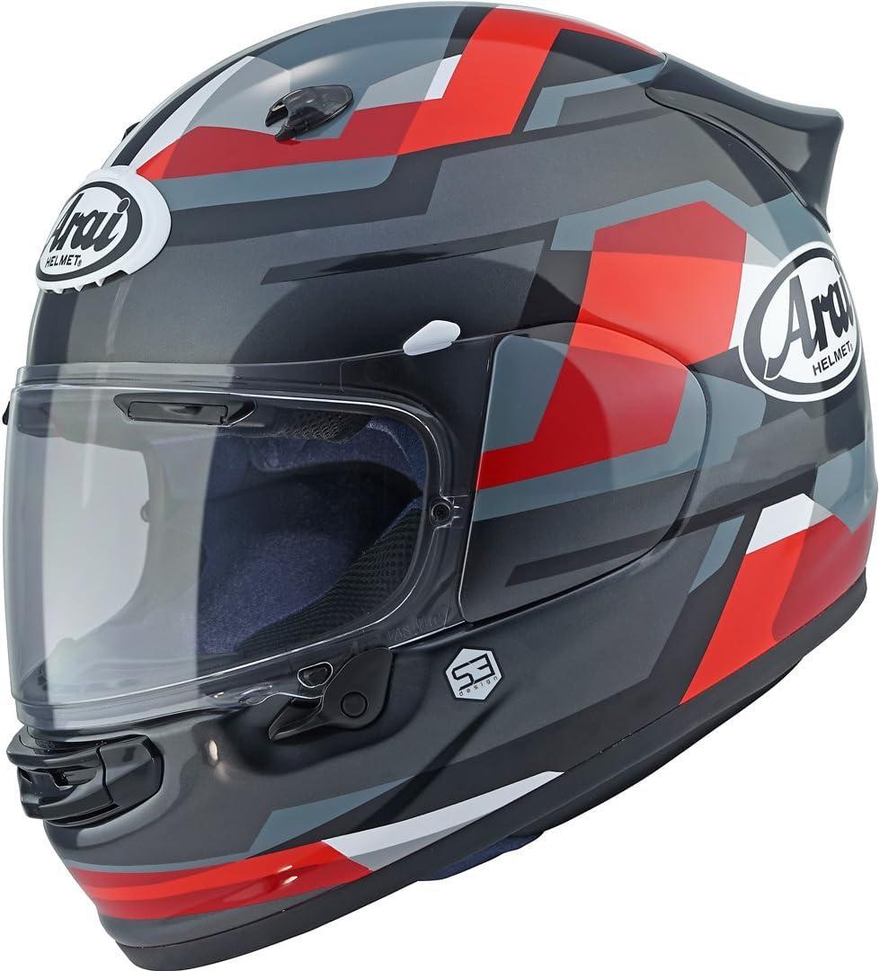 Motorradhelm Quantic Abstract Rot, Größe L, 1 Stück