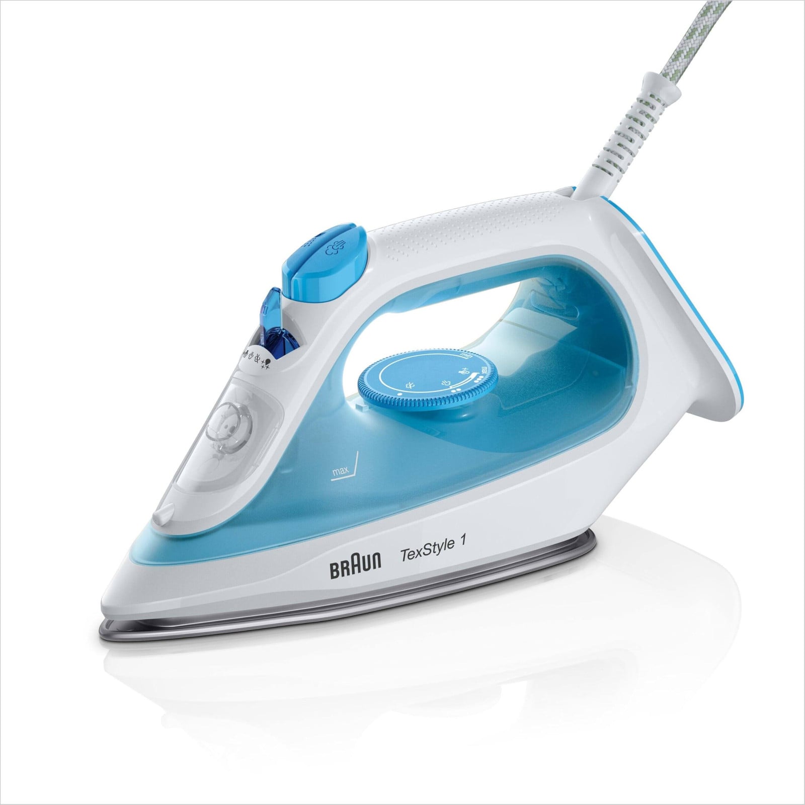 Braun TexStyle 1 stoomstrijkijzer SI 1050BL met SuperCeramic strijkzool