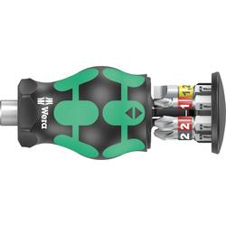 Wera Kraftform Kompakt Stubby Magazin 2 05008874001 Bit-Set Schlitz, Kreuzschlitz Pozidriv, Kreuzschlitz Phillips inkl. Bithalter