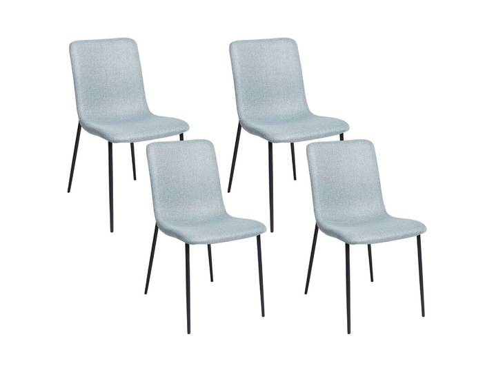 STUHL 4er-Set Hellblau Glendive
