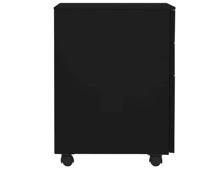 Noir Classeur mobile Armoire de classement JILL'S Noir 39x45x60 cm Acier LV1201