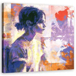 LEINWANDBILD, Menschen - Lila 40x40cm