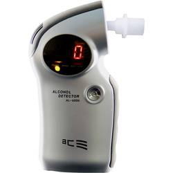 ACE AL6000 Alkoholtester Silber 0.0 bis 4 ‰ auswechselbarer Sensor, inkl. Display 107003