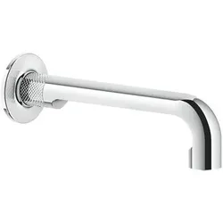 Gessi Inciso- Waschtisch-Wandauslauf mit einem 1/2-Anschlussstück, für separaten Einhebelmischer/Sensor, Ausladung 210 mm, 58100031, Farbe: Chrom