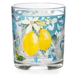 Konfektionierung von 3 dekorierten sizilianischen Glasbechern cc 225. made in italy