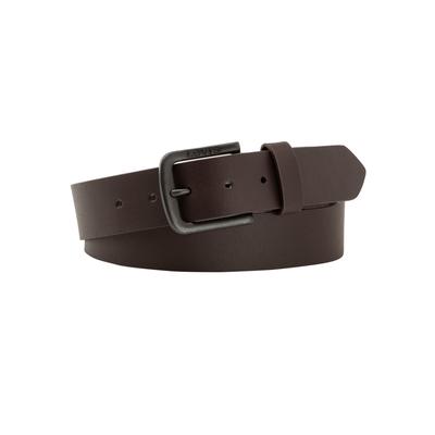 Ledergürtel LEVI'S "SEINE METAL GÜRTEL", Herren, Gr. 110, braun (dunkelbraun), Leder, unifarben, Gürtel Ledergürtel, SEINE METAL BELT