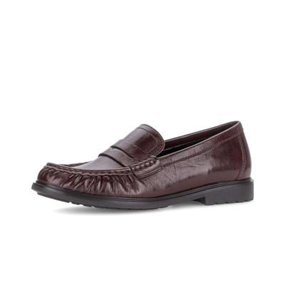 Loafer GABOR "Loafer", Damen, Gr. 40, rot, Schuhe Loafer