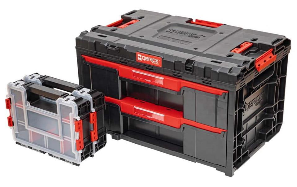 Qbrick System Jedna Lade Promo Set met 1 rode lade en Skrz N0110 PATROL