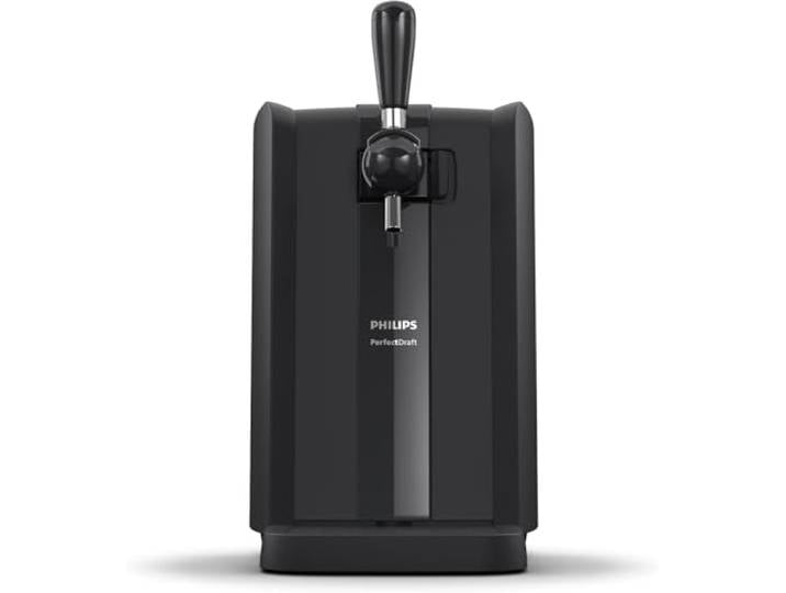 Philips PerfectDraft Bierzapfanlage, Schwarz, Bier für bis zu 30 Tage frisch bei 3 °C gekühlt, für die Hausbar, 6 l, LED-Anzeigen (HD3760/90)