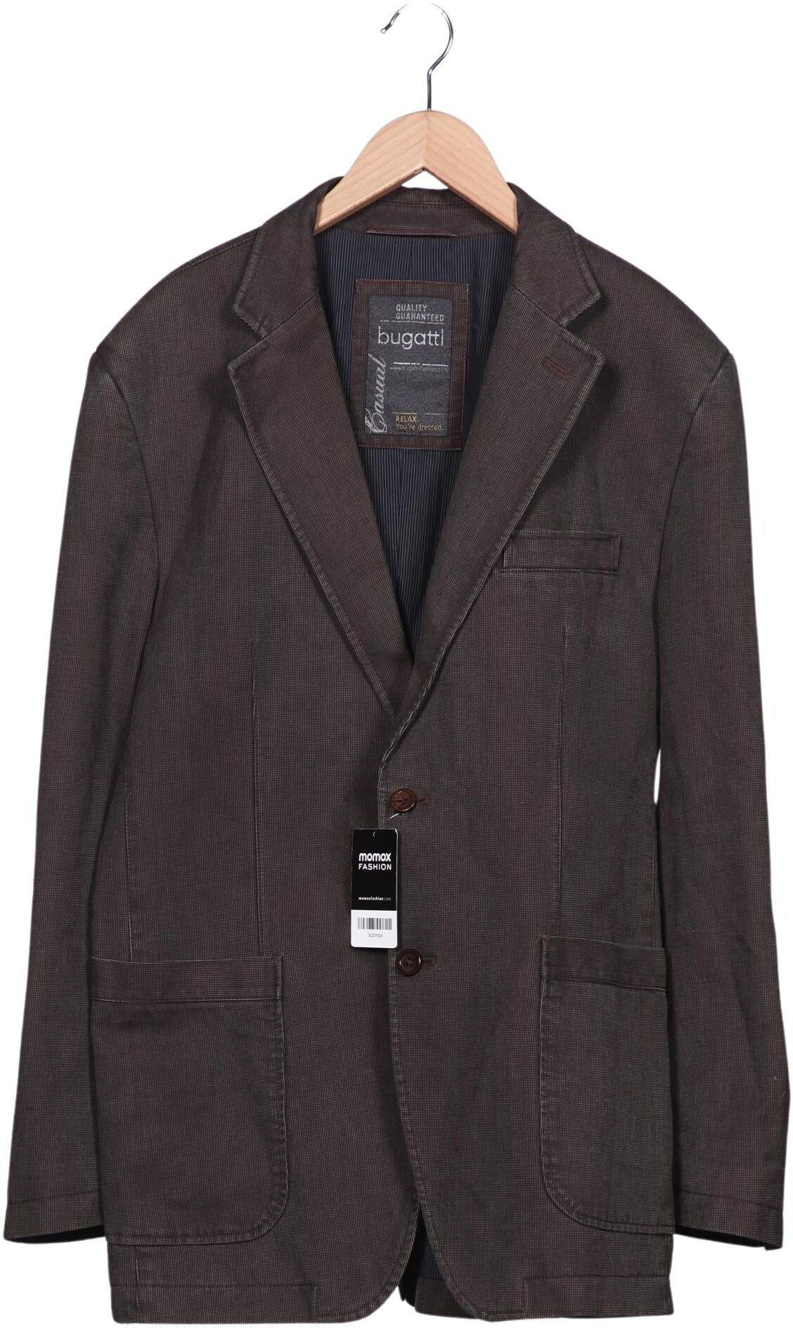 Bugatti Herren Sakko, Braun, Gr. EU 50, Synthetik / Viskose / Baumwolle - Second Hand