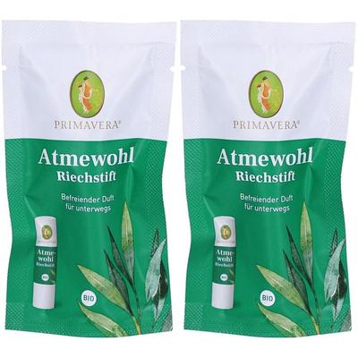 Atmewohl Riechstift Bio 2x 2x0,8 ml Inhalat