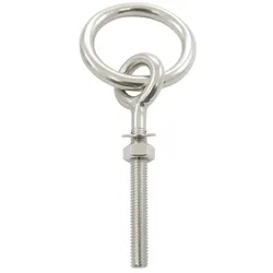 Augbolzen mit metr. Gewinde und Ring, A4, M8x110mm, Ring 8x45mm