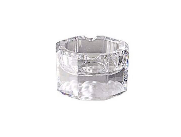 Rosenthal Versace Medusa Lumiere - Ascher, Aschenbecher - Kristallglas mit Mudusenhaupt im Fuß - Durchmesser: 8 cm