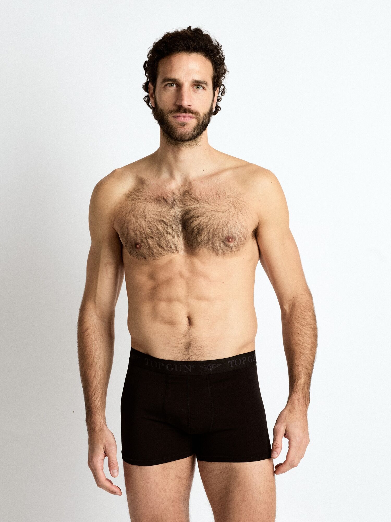 Boxershorts TOP GUN "Boxershorts 3er Pack TG25027", Herren, Gr. M, schwarz, Unterhosen Boxershorts