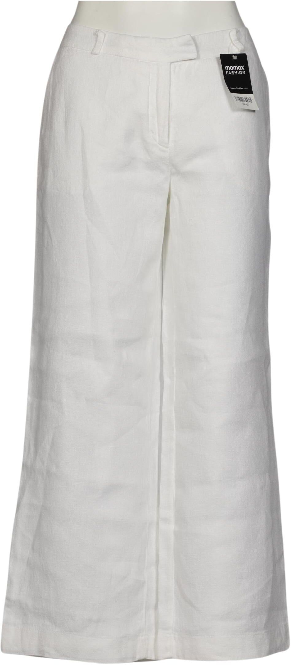 Grüne Erde Damen Stoffhose, Weiß, Gr. EU 38, Leinen - Second Hand