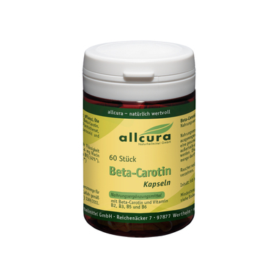 allcura Naturheilmittel GmbH BETA CAROTIN KAPSELN 60 St 08621977